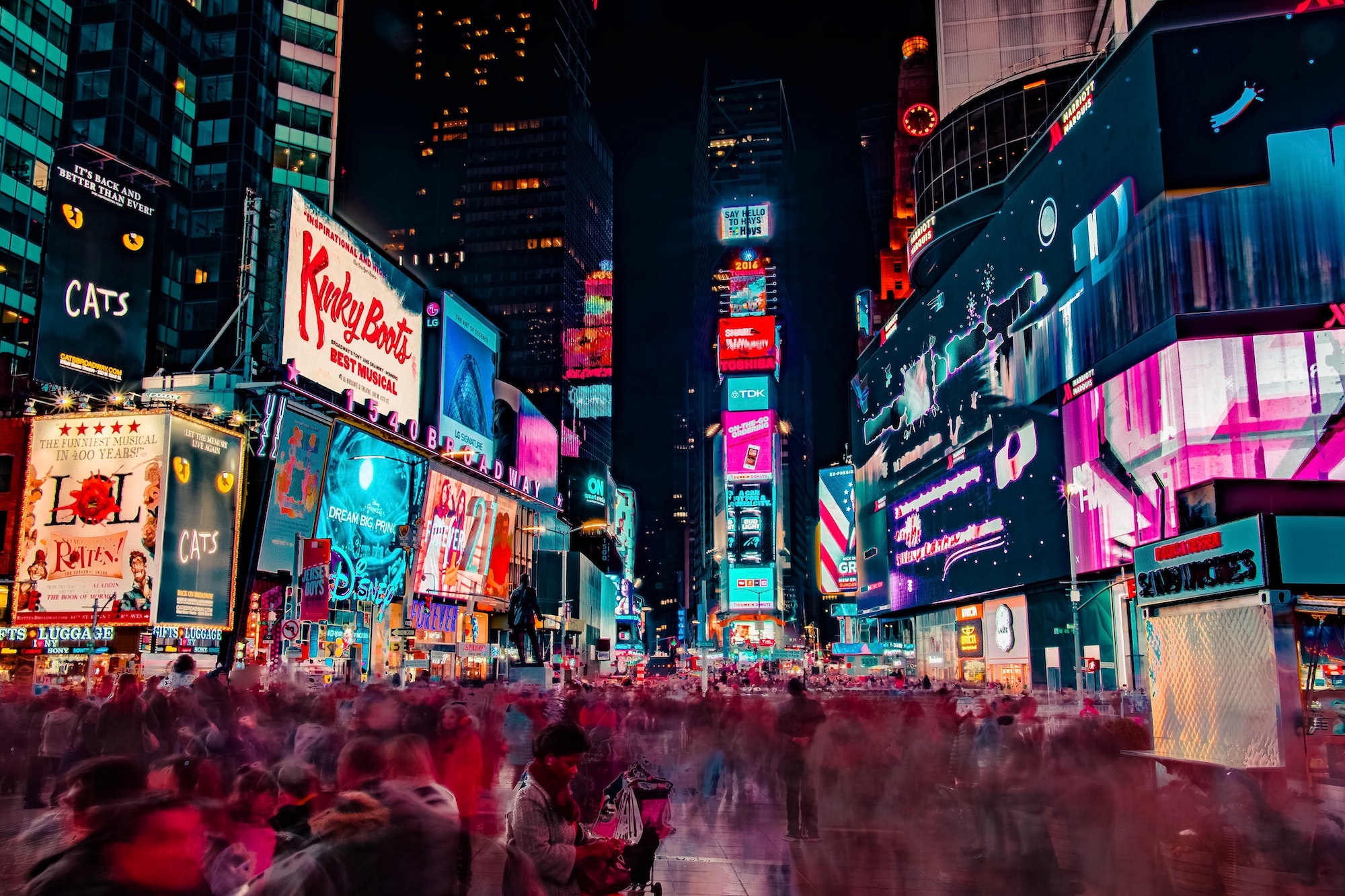 times square, photo by Joe Yates, Unsplash.com